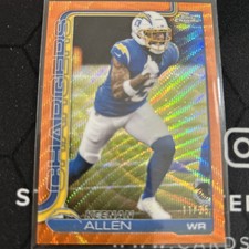 2025 Topps Chrome Football Keenan Allen Orange Wave /25