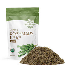 Organic Rosemary Leaf Whole, 4 Ounces (Rosmarinus Officinalis) USDA Certified | 