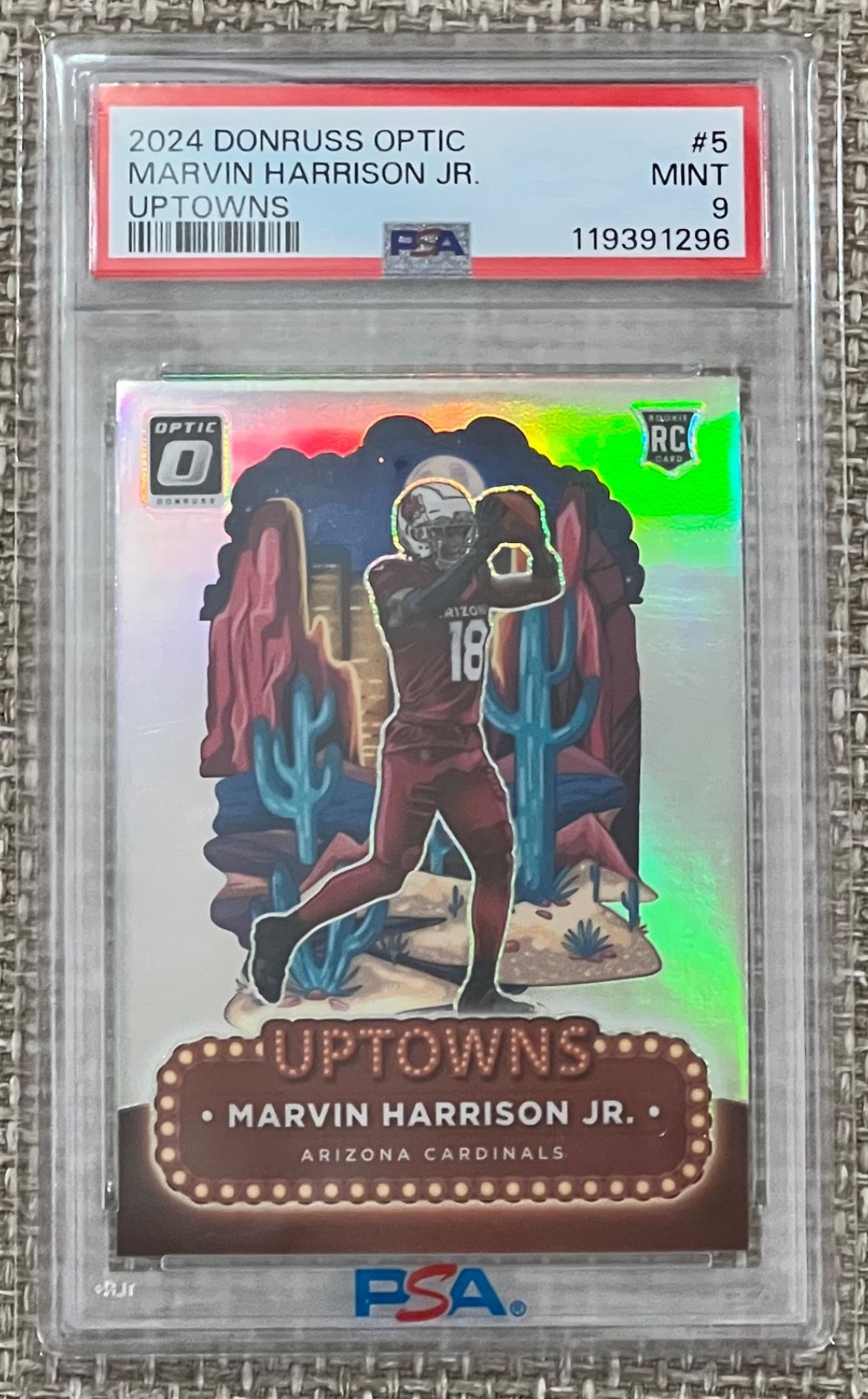 2024 Donruss Optic Marvin Harrison JR Uptowns PSA 9!!