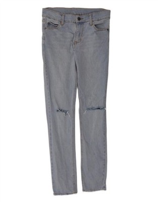 GÜNSTIGE MONDAY Damen Distressed Skinny Jeans W27 L32 blau Baumwolle DV14