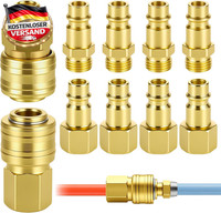 10 StüCk Euro Druckluftkupplung 1/4 Zoll BSP Schnellkupplung, Schnellkupplung Dr