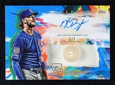2020 Topps Inception Blue Button 3/6 Kris Bryant #IAP-KB Patch Auto sc2