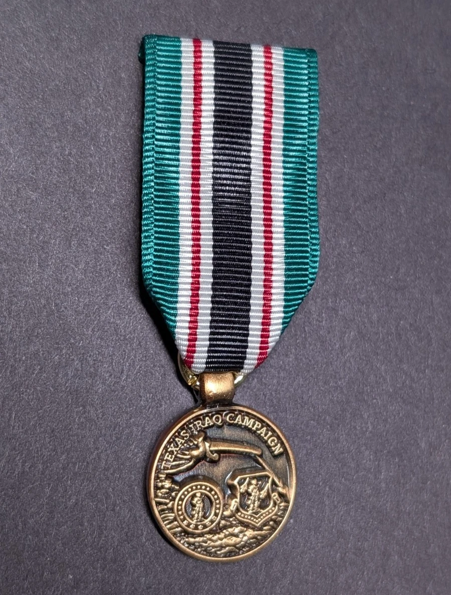 Miniature Texas Iraqi Campaign Medal - Discontinued Medal - Super Rare -
