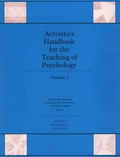 Activities Handbook for the Teaching of Psychology