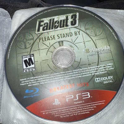 Fallout 3 Sony PlayStation 3 Greatest Hits Game Of The Year Ed. PS3 Disc Only