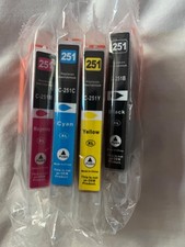 unused Canon PGI-250/CLI-251 Black, Cyan, Magenta, Yellow 5-Pack Ink