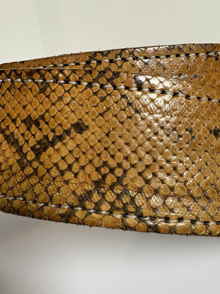 Handmade Snake Leather Belt - Image 3 of 4