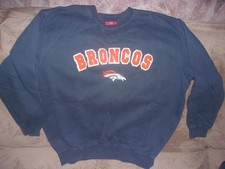 Denver Broncos NFL Long Sleeve Sweatshirt Unisex - lt / mod worn vintage style