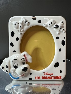 Vintage Disney 101 Dalmations Picture Frame Japan Porcelain