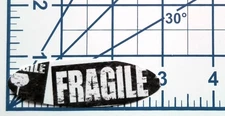 Fragile - Die Cut Paper Sticker - Scrapbooking - Ready to Ship