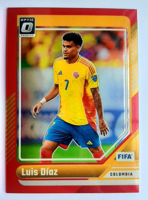 24/25 Donruss Fußball Luis Diaz. Red Prizm Optic # /299.  Kolumbien 