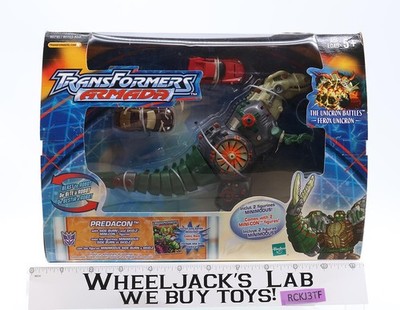 Predacon W/ Side Burn & Skid-Z Transformers Armada 2002 Hasbro Figure NEW SEALED