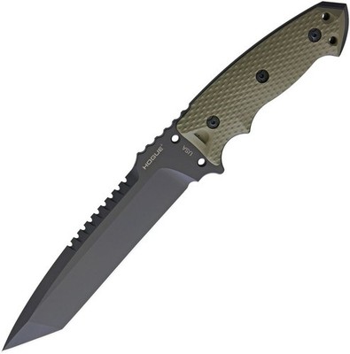 Hogue EX F01 Fixed Blade Tanto 7'' A2 Steel OD Green G10
