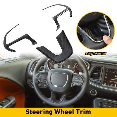 3X Steering Decor Wheel Cover For Frame Trim Dodge Challenger/Charger 2015-2022