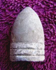 RARE. 69 CALIBER CONFEDERATE 3-RING PRUSSIAN BULLET (HOLLY SPRINGS, MS)