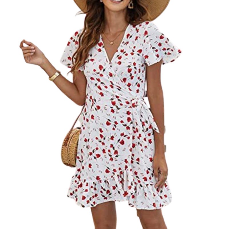 swing skater dress Dark Leaves Orange Berries Branch Women's Classic Swing Skater Dress Casual Work Party Cocktail Dresses