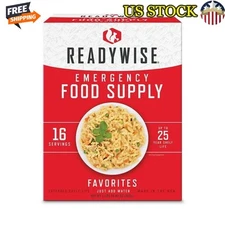 Emergency Food Supply 16 Servings Freeze Dried Meals Ready to Eat Just Add Water