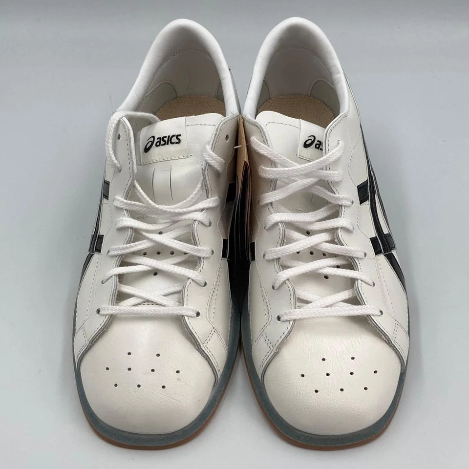 Zapatos de Levantamiento de Pesas ASICS 1163A006 Blanco/Rojo/Azul Gamuza Cuero EE. UU. Talla 2E Foto 3 de 4