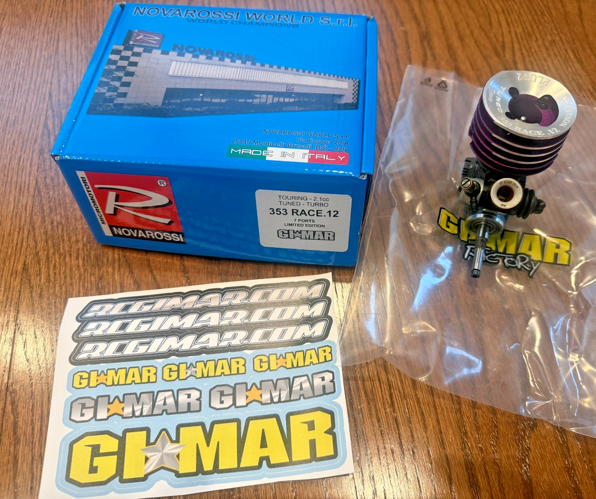 New Novarossi 353 .12 7 Port + 3 Exhaust Dual Ceramic Hand