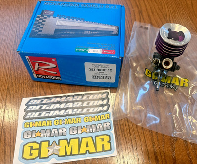 New Novarossi 353 .12 7 Port + 3 Exhaust Dual Ceramic Hand Modified Engine 1/10