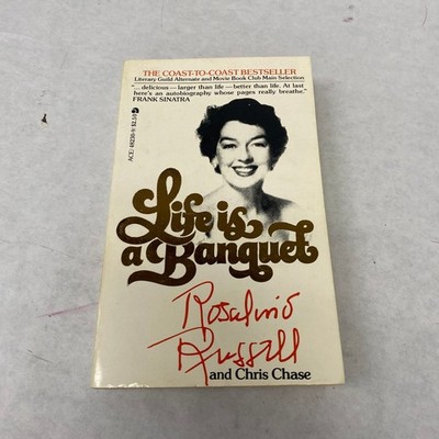 Life Is a Banquet Rosalind Russell Chris Chase 1979 First Ace Printing
