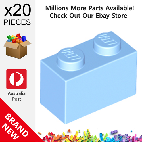 20x Genuine LEGO™ - 1 x 2 Bricks - 3004 3004f1 3004f2 93792 New Brick Parts - Picture 5 of 44