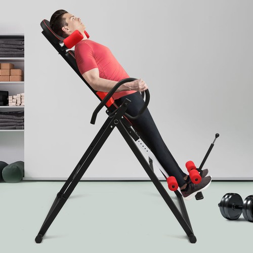 Inversion Table Heavy Duty Hang Upside Down Gravity Back Therapy Pain Relief New - Picture 6 of 12