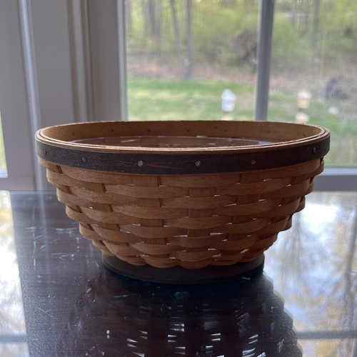 Vintage 2008 Longaberger kleiner ovaler Korb 3 3/4 Zoll hoch. 7 1/4 mal 5 Zoll...