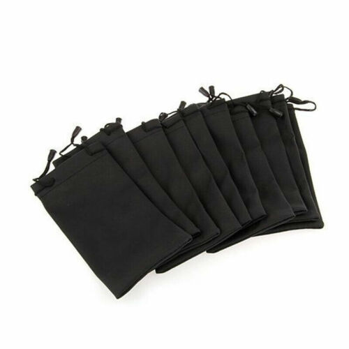 Borsa Porta Occhiali in Panno Borsa Porta Occhiali da Sole Nera Nuova~