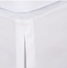 EasyFit Wrap-Around Bed Skirt in White Twin 39 in x 75 in