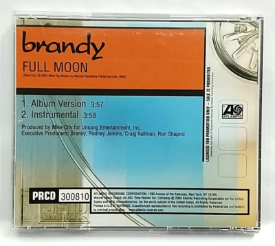 CD) Brandy – Full Moon, promo, PRCD 300810, Single, 2 Tracks, EX