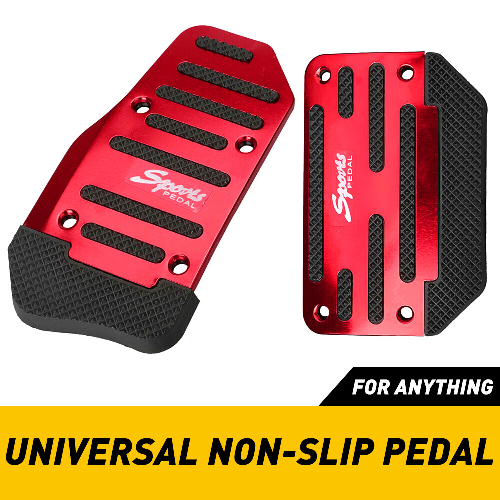 RED Non-Slip Automatic Gas Brake Foot Pedal Pad Cover Auto Car Accessories Parts