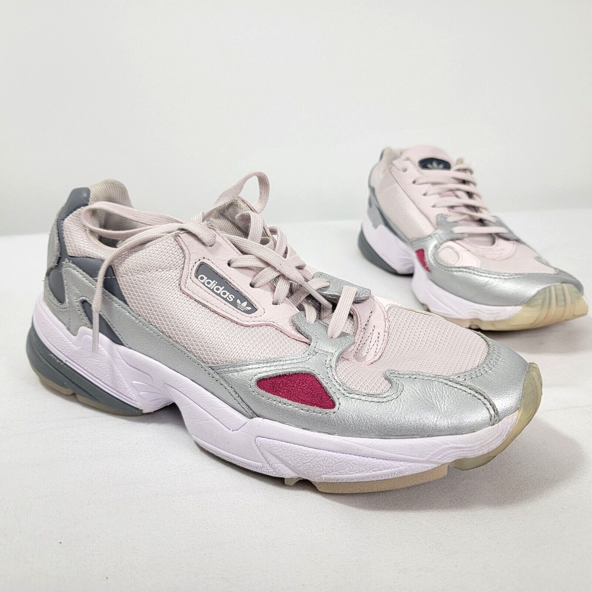 Adidas Torsion Tennis Shoes White Silver Pink SY2 035002 Women's