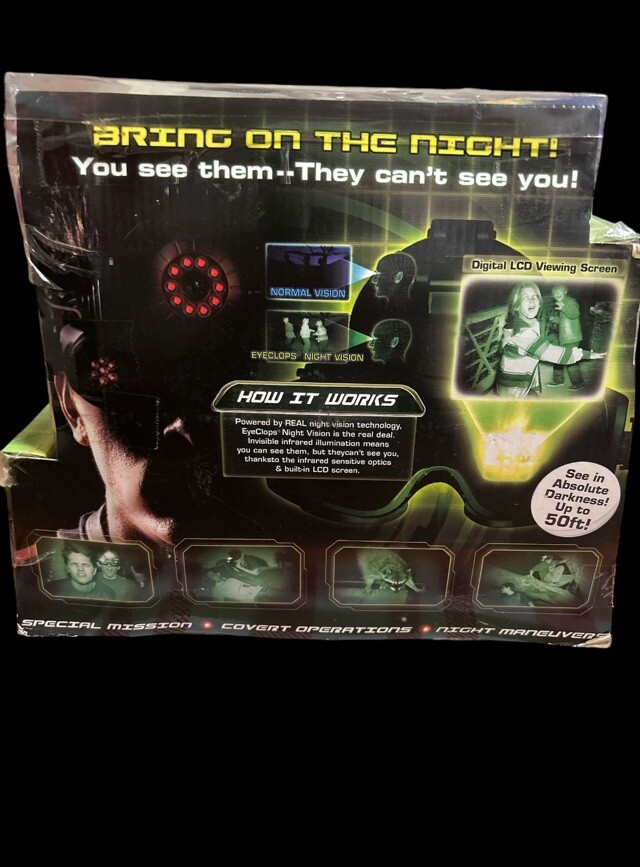 Jakks Pacific Eyeclops Night Vision Infrared Stealth Goggles 2008