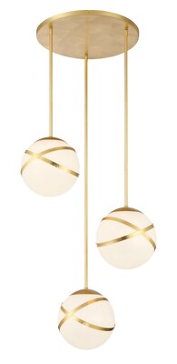 Minka Lavery Atlys 3 Light Pendant, Spring Gold Leaf