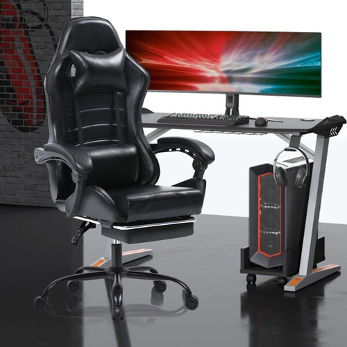 Bürostuhl Ergonomisch Verstellbare Gaming Stuhl mit Fußstütze 360 ° drehbarer - Bild 9 von 9