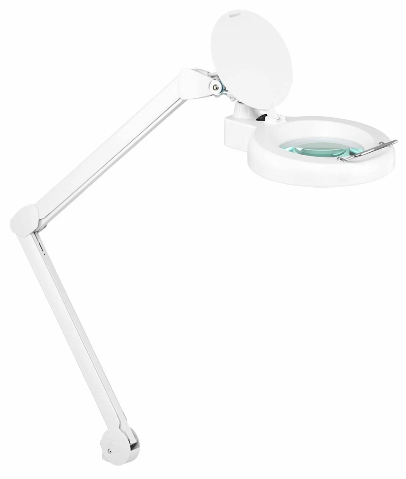 LED Lupenleuchte Lupenlampe Arbeitsleuchte Tischlampe 125mm 5 Dioptrien Linse - Bild 1 von 4