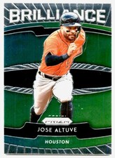 2020 Panini Prizm Brilliance Green Jose Altuve #B-7 Houston Astros