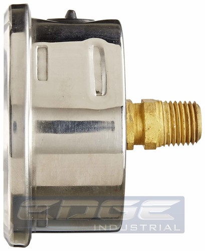 LIQUID FILLED VACUUM GAUGE -30-60 PSI, 2.5" FACE, 1/4" BACK MOUNT WOG - Picture 2 of 3
