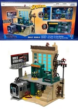Spider-Man DAILY BUGLE NANO SCENE Train Station 10 METALFIGS Display JADA Marvel