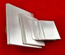 99.99% Fine Silver Sheet Rectangular 100x50mm Jeweler DIY  0.1,0.2,0.3,0.4mm