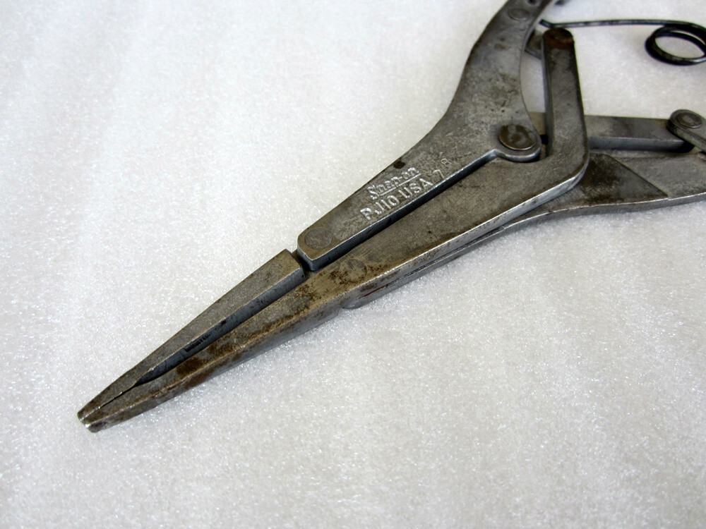 Vintage Snap-on 9" Compound Retaining Snap Ring Circlip Pliers PJ10 USA