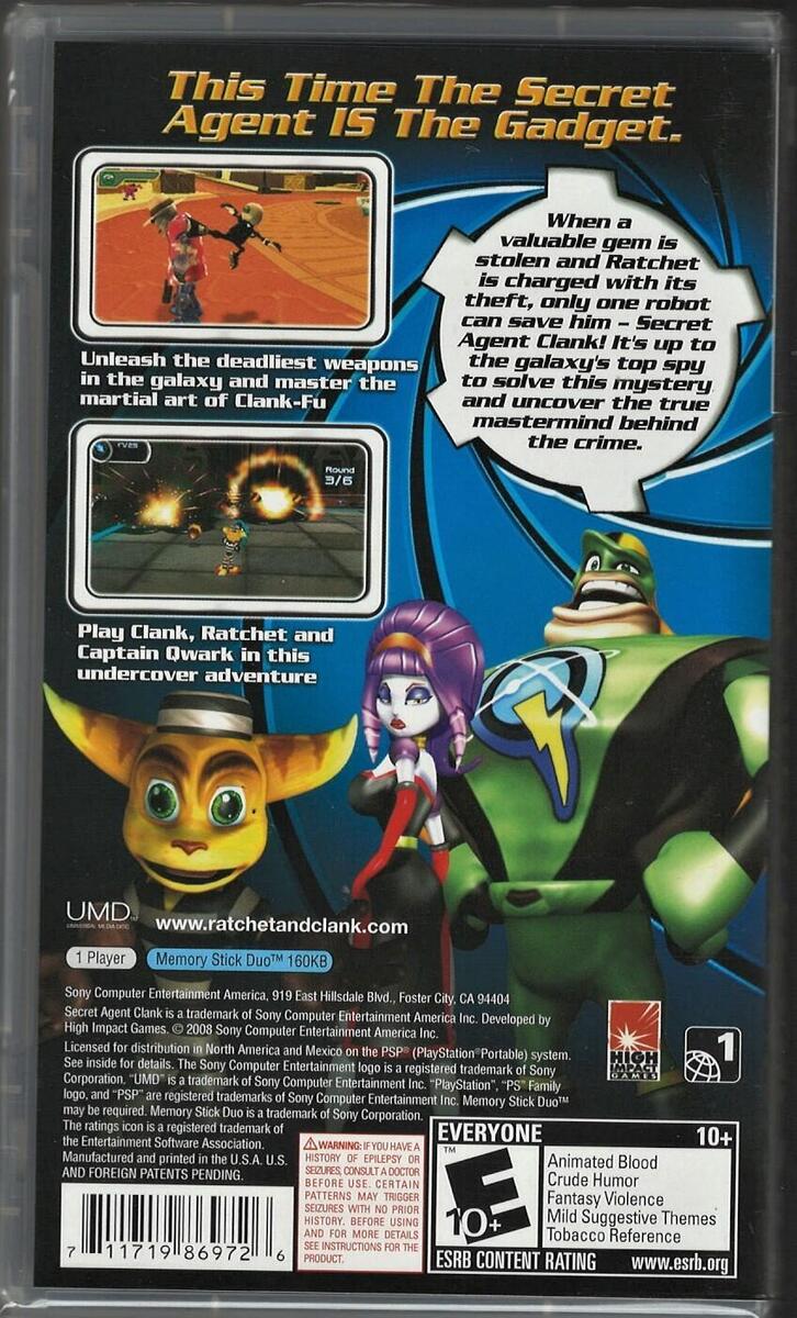 Secret Agent Clank - Sony PSP