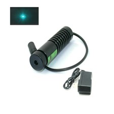 Focusable 488nm 60mW Cyan Blue Dot Laser Diode Module w Adapter