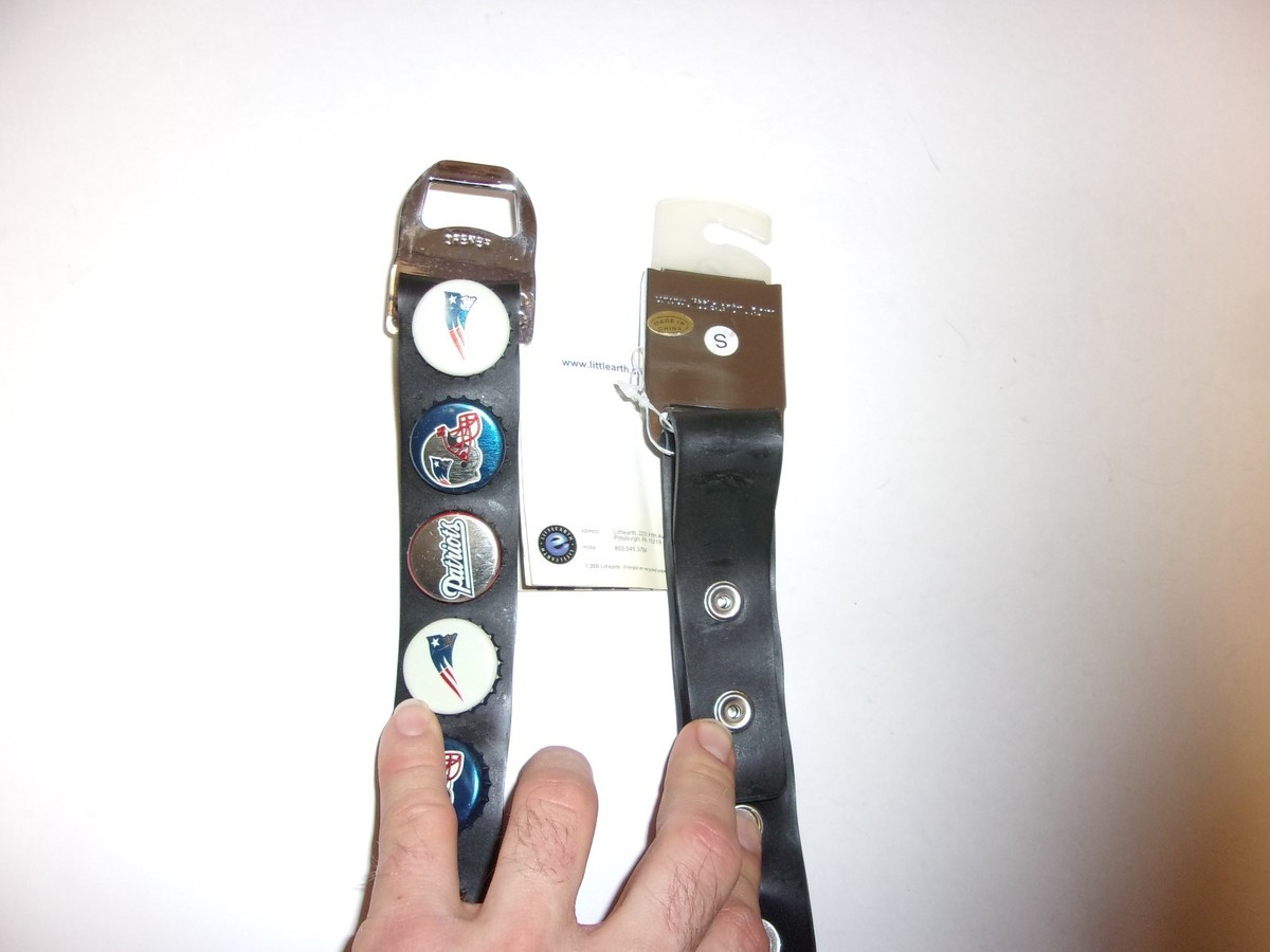Little Earth bottle cap belt, New England Patriots: size 