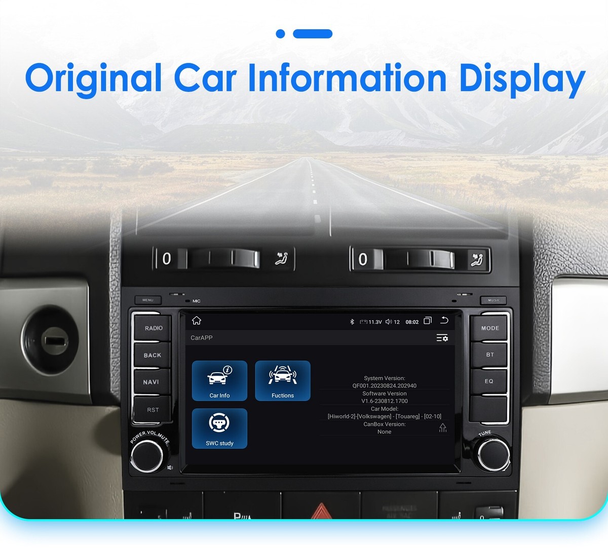 7" Android 13 Autoradio GPS Für VW Touareg Transporter T5 Multivan Autoradio S046d0vd