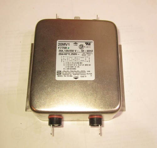 CORCOM 20MV1 F7759 EMI RFI filter, Power line filter, 20A, new other