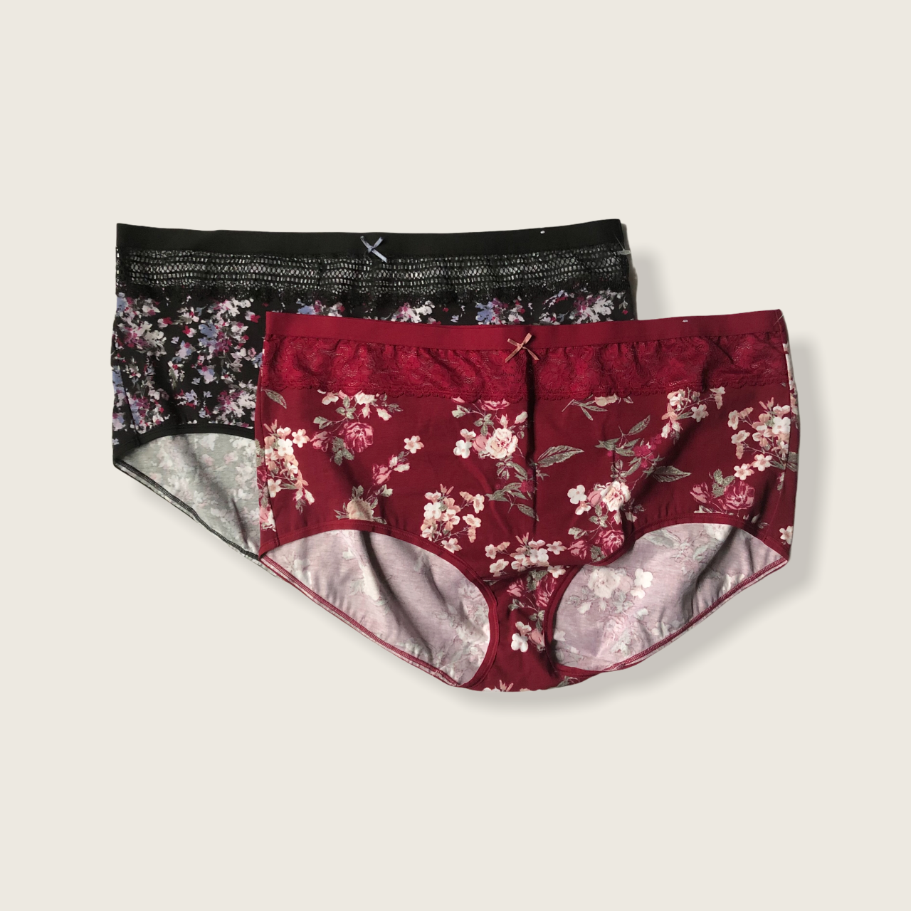 Cacique Cotton Full Brief Panties with Waist Lace 22/24 Lot of 2 pair eBay