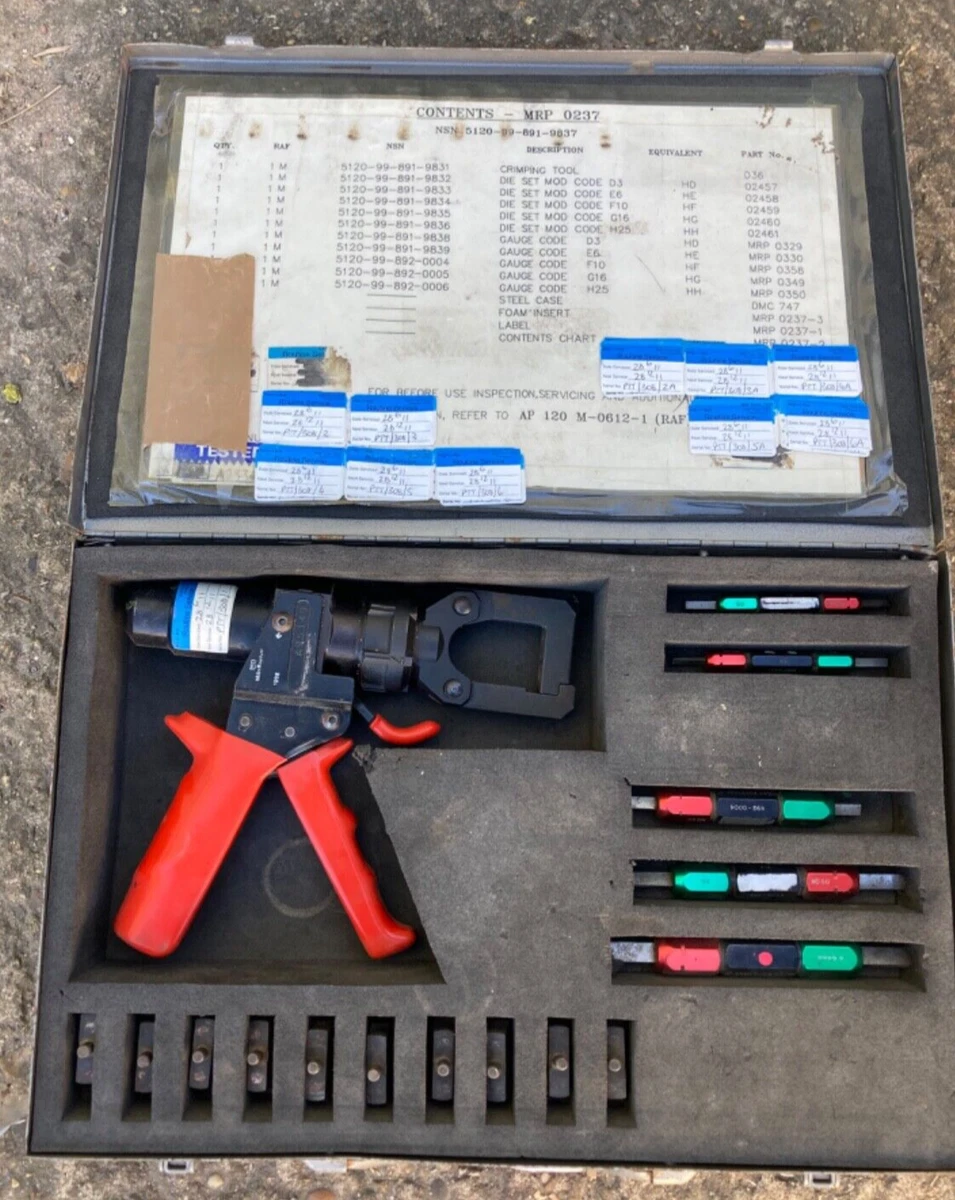 Hydraulic crimping tool die cheap set