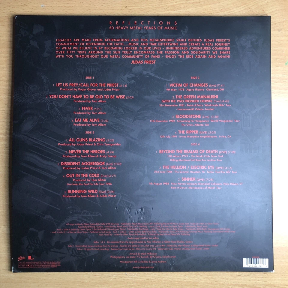 Judas Priest - 50 Heavy Metal Years Of Music 2021 Gatefold 2 Rec.Set Red Vinyl E - Image 2 of 2